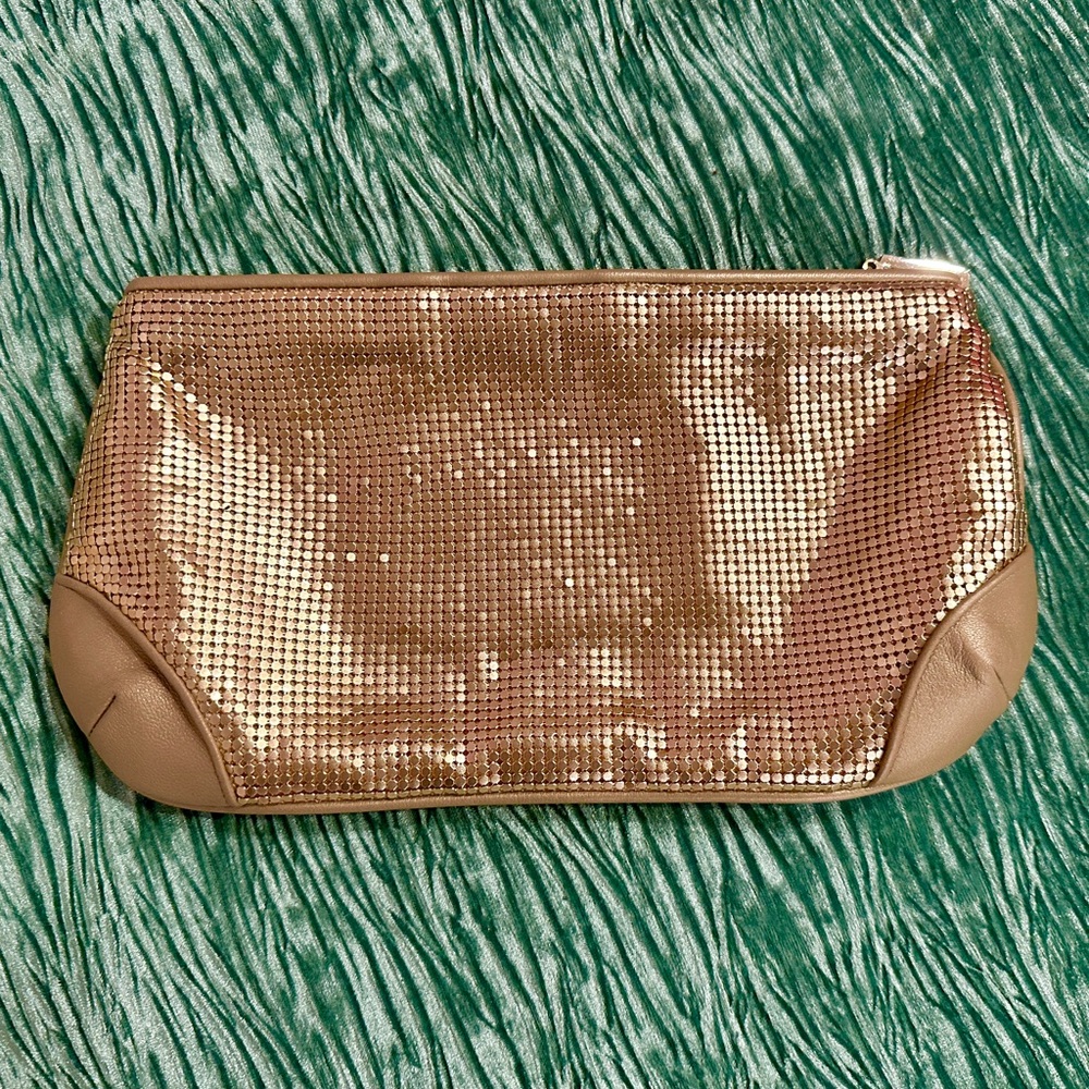 Whiting & Davis Gold Mesh Clutch Purse